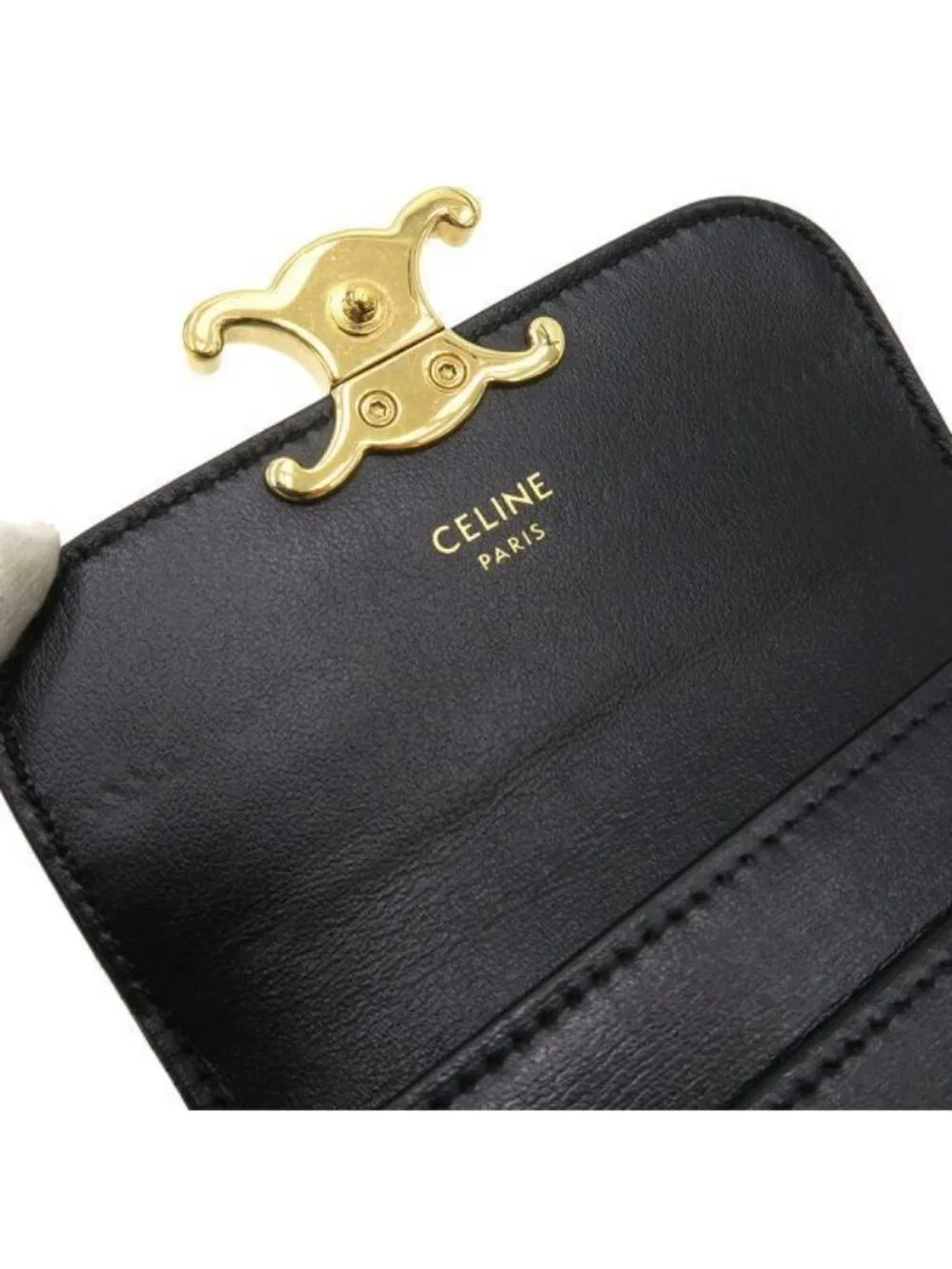 Celine Card Holder with Triomphe Flap